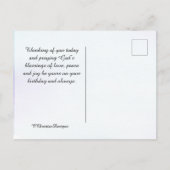 誕生日の祝福 ヌメロ6:24-26 主の祝福 ポストカード (裏面)