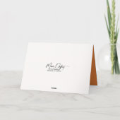 誕生日の秋のネズミが葉の上で眠る カード (裏面)