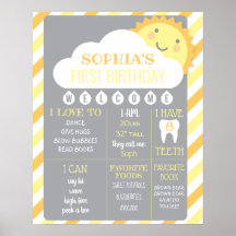 誕生日の節目のポスター・サンシャイン