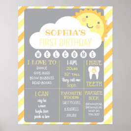 誕生日の節目のポスター・サンシャイン ポスター