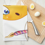 誕生日の絵文字 キッチンタオル (四つ折り)