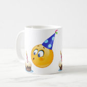 誕生日の絵文字 コーヒーマグカップ (正面左)