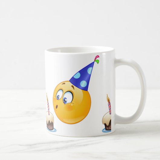 誕生日の絵文字 コーヒーマグカップ (右)