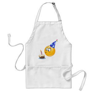 誕生日の絵文字 スタンダードエプロン