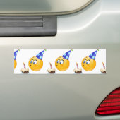 誕生日の絵文字 バンパーステッカー (車上)
