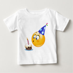 誕生日の絵文字 ベビーTシャツ