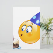 誕生日の絵文字 便箋 (スタンド正面)