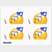 誕生日の絵文字 長方形シール (シート)