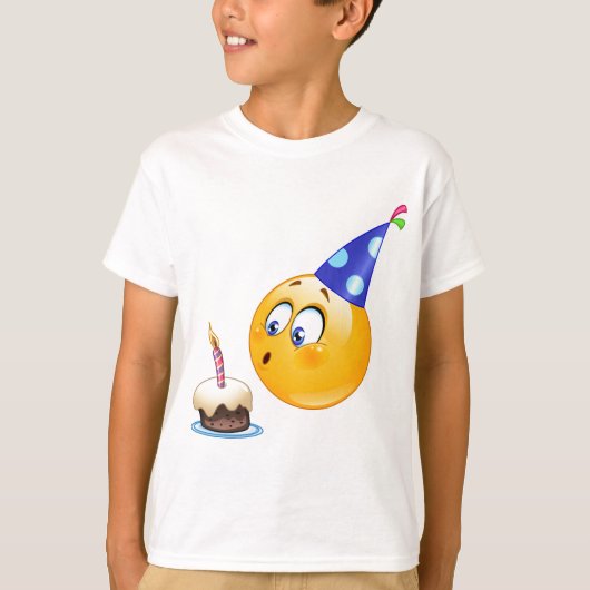 誕生日の絵文字 Tシャツ (正面)