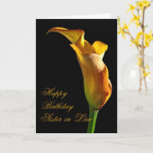 誕生日の義姉のカード カード (黄色い花)