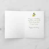 誕生日の義理の娘の《鳥》アメリカゴガラのヒマワリの鳥 カード (内部)