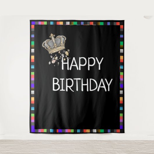 誕生日の背景 タペストリー (正面)