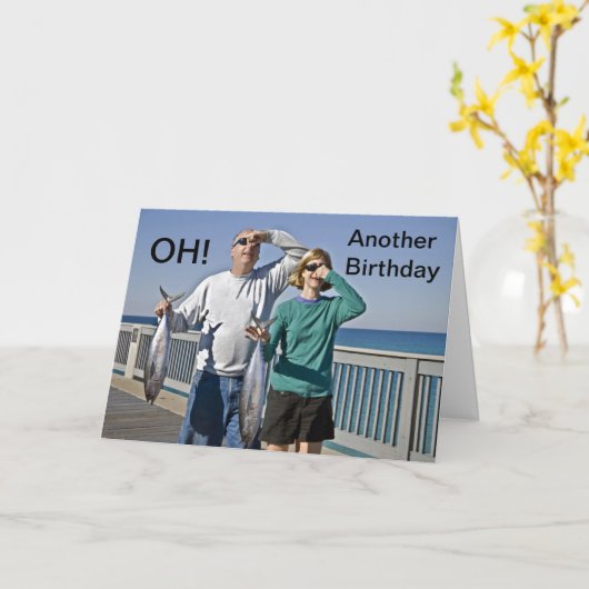 誕生日の臭いユーモア カード (黄色い花)