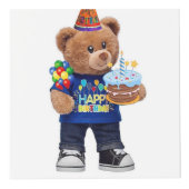 「誕生日の至福：完璧なお祝いデザイン」 フォトキューブ (正面)