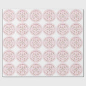 誕生日の至福：開花、蝶、クマ ラッピングペーパー (フラット)