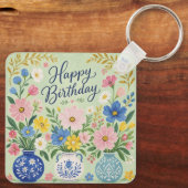 誕生日の花のトリオ キーホルダー (裏面)