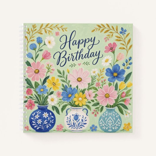 誕生日の花のトリオ ノートブック (正面)