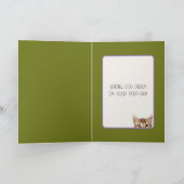 誕生日の花の子猫 カード (内部)