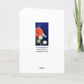 誕生日の花の花束 カード (裏面)