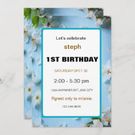 誕生日の花募集 招待状