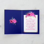 誕生日の花束と願い カード (内部)