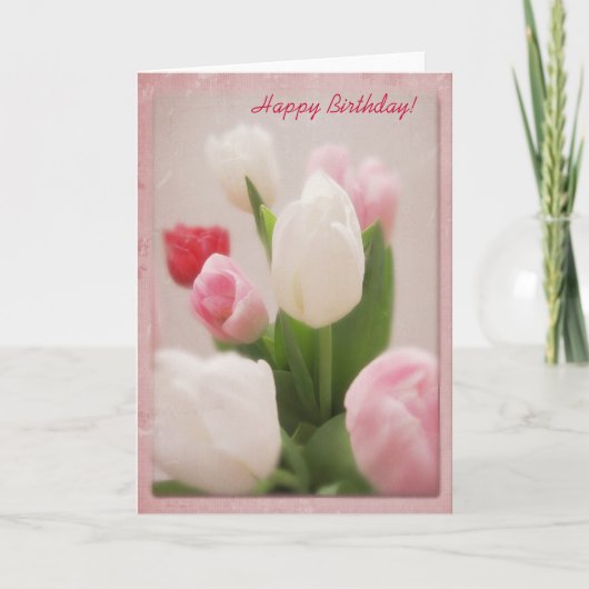 誕生日の花束 カード (正面)