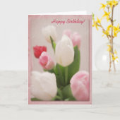 誕生日の花束 カード (黄色い花)
