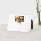 誕生日の花束 カード (裏面)