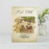 誕生日の花2月13日"エーデルワイス" カード (スタンド正面)