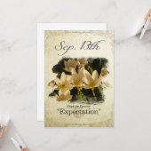 誕生日の花9月13日"ゼファー花" カード (正面/裏面インサイチュ)