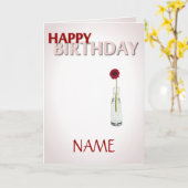 誕生日の花 カード (黄色い花)