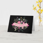 誕生日の花 カード (黄色い花)