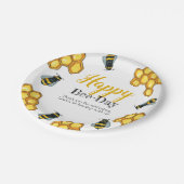 誕生日の蜂のテーマ1つの歳の子供のパーティー ペーパープレート (アングル)