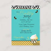 誕生日の蜂のメモカード エンクロージャーカード (裏面)