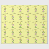 誕生日の蝋燭2の歳はまたは個人化なります ラッピングペーパー (フラット)