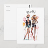 誕生日の親友たち ポストカード (正面/裏面)