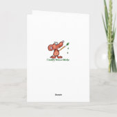 誕生日の親友は決して別の動物のおもしろいを見つけません カード (裏面)