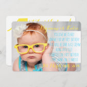 誕生日の詩の招待 招待状 (正面/裏面)