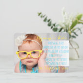 誕生日の詩の招待 招待状 (スタンド正面)