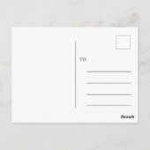 誕生日の詩篇118:24 ポストカード (裏面)