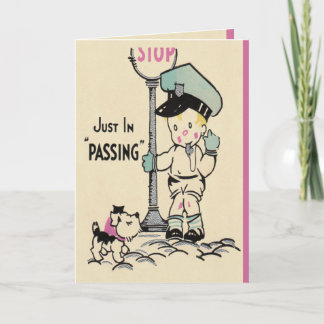 誕生日の警察は梳きます カード