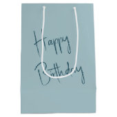 誕生日の貝殻を白砂に ミディアムペーパーバッグ (裏面)