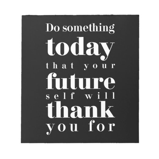 誕生日の贈り物が今日何かをする ノートパッド (正面)