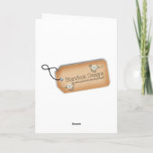 誕生日の贈り物に風船のピンクと緑の点 カード (裏面)