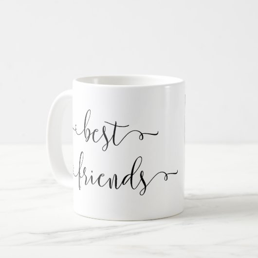 誕生日の贈り物の友情の日の贈り物 コーヒーマグカップ (正面左)