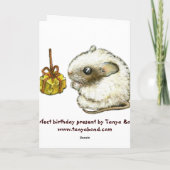 誕生日の贈り物 カード (裏面)