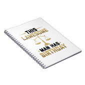 誕生日の贈り物 |弁護士弁護士法 ノートブック (右側)