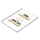 誕生日の贈り物 |弁護士弁護士法 ノートブック (左側)