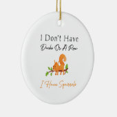 誕生日の贈り物Squirrels Rodents恋人または所有者 セラミックオーナメント (右)