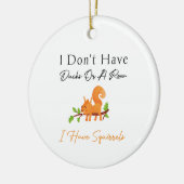 誕生日の贈り物Squirrels Rodents恋人または所有者 セラミックオーナメント (左)